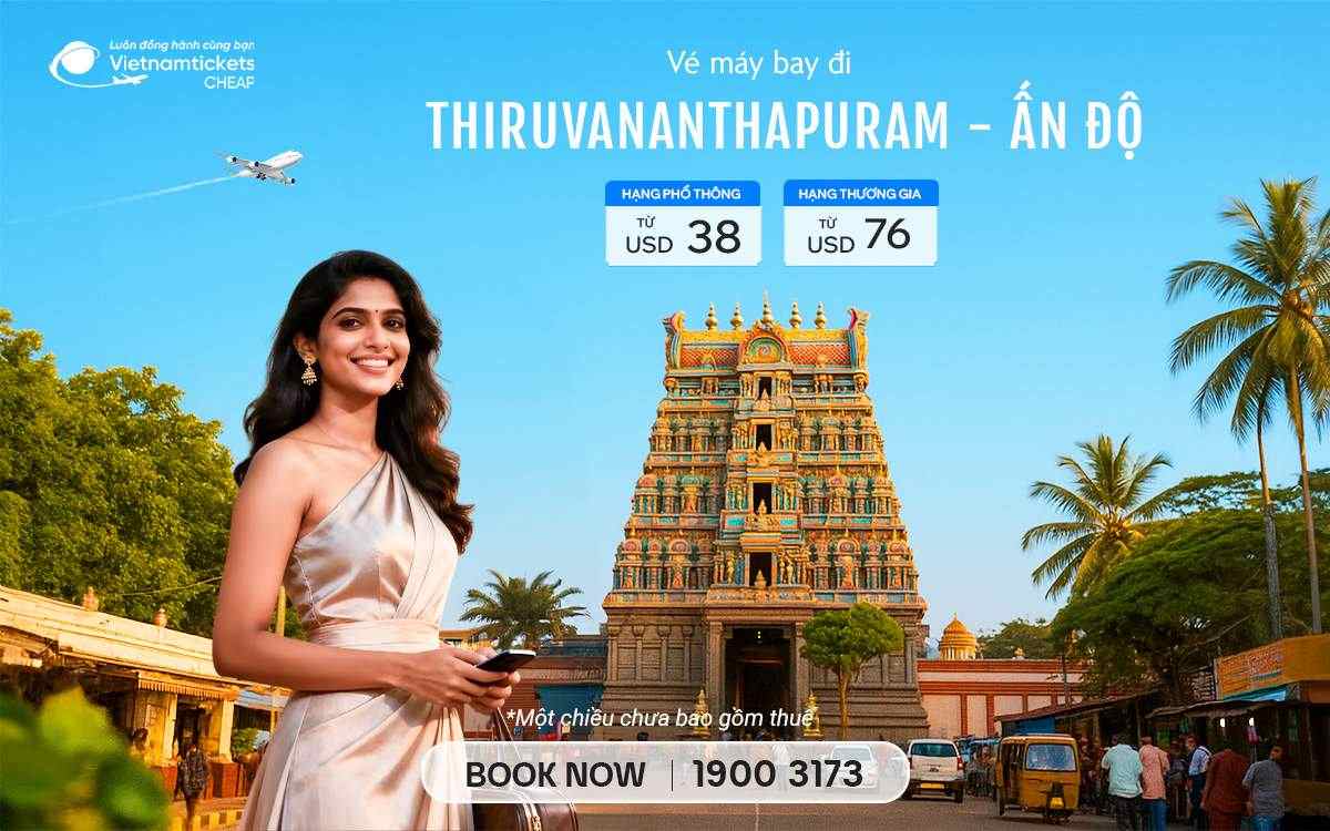 Vé Máy Bay Đi Thiruvananthapuram