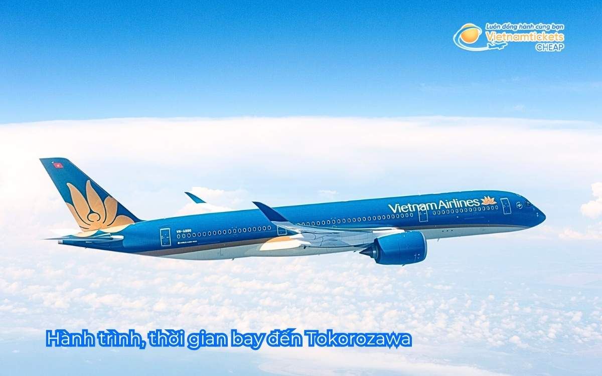 Hành trình, thời gian bay đến Tokorozawa