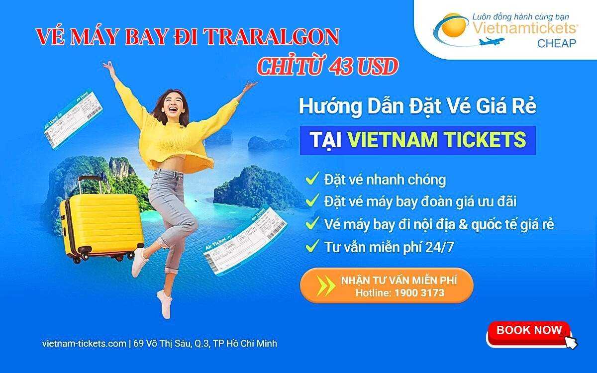 Vé máy bay đi Traralgon chỉ từ 43 USD