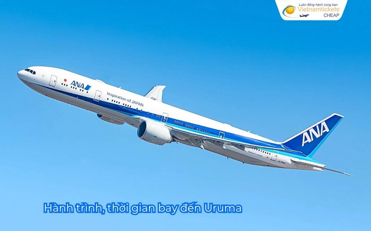 Hành trình, thời gian bay đến Uruma