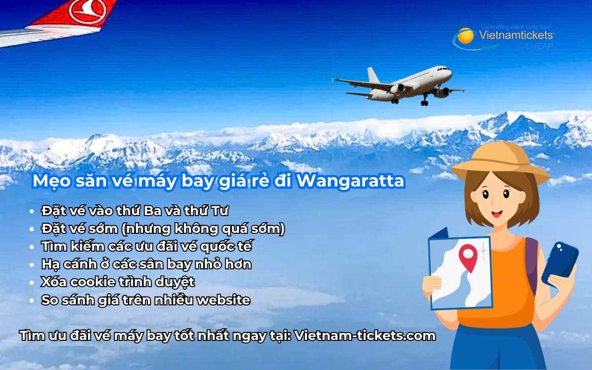 Mẹo săn vé máy bay giá rẻ đi Wangaratta