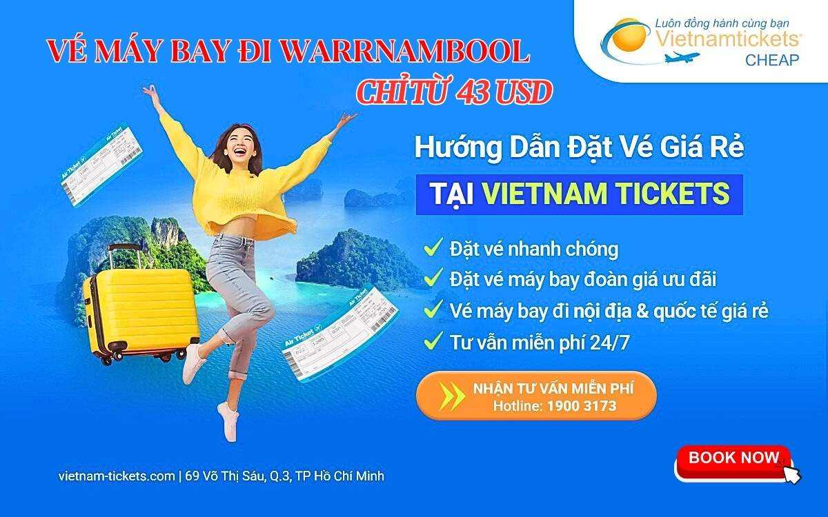 Vé máy bay đi Warrnambool - đặt ngay chỉ 43 USD 
