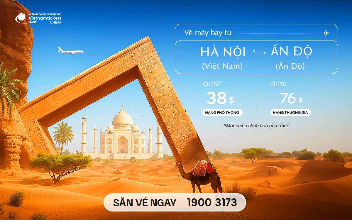 Vé Máy Bay Hà Nội Đi Ấn Độ