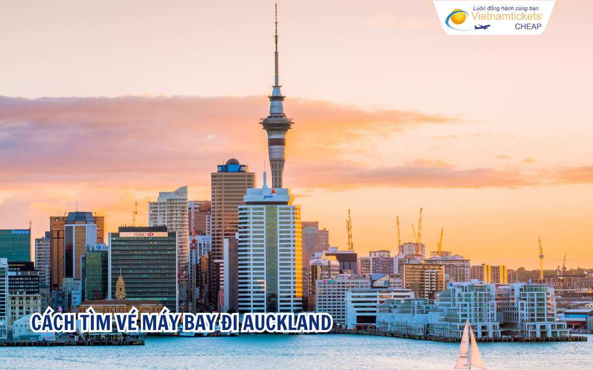 Cách tìm vé máy bay đi Auckland