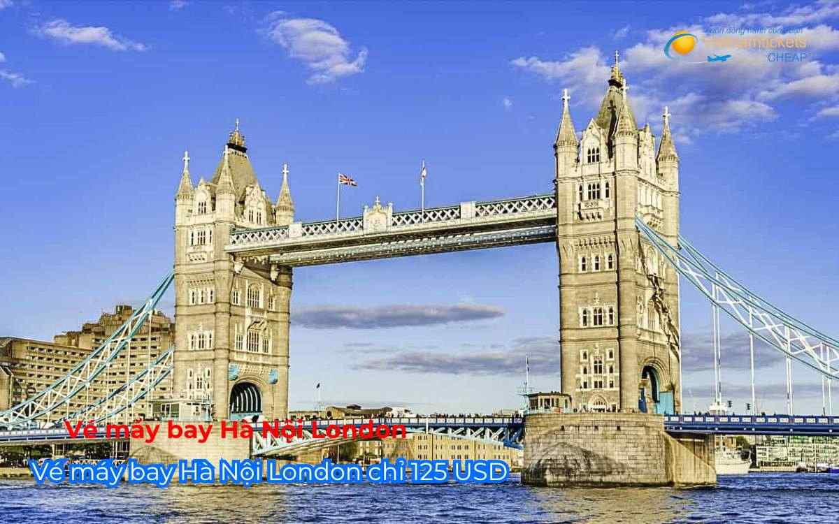 Vé máy bay Hà Nội London chỉ 125 USD