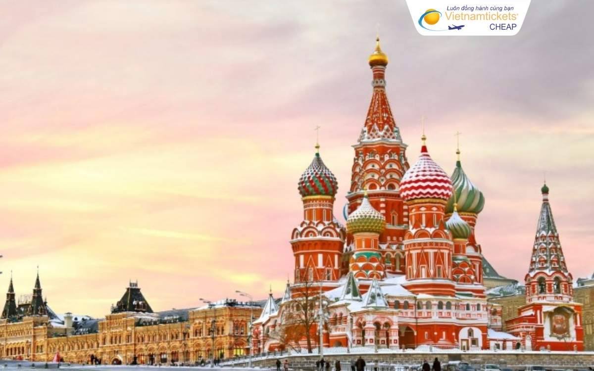 Thông tin vé máy bay Hà Nội Moscow