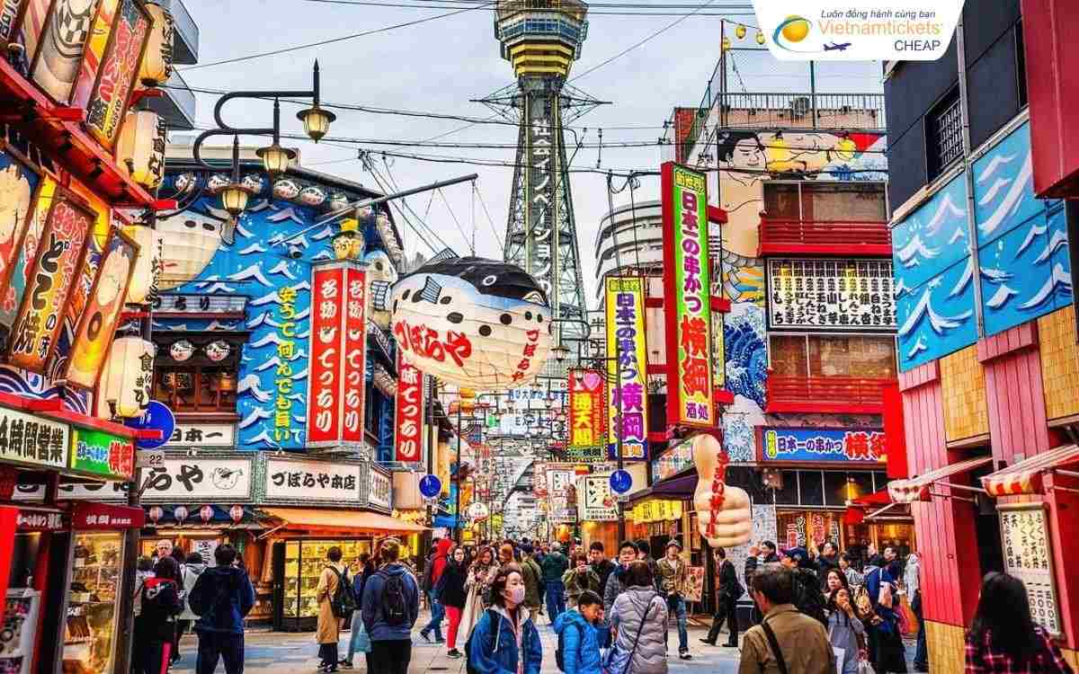Thời gian bay đến Osaka