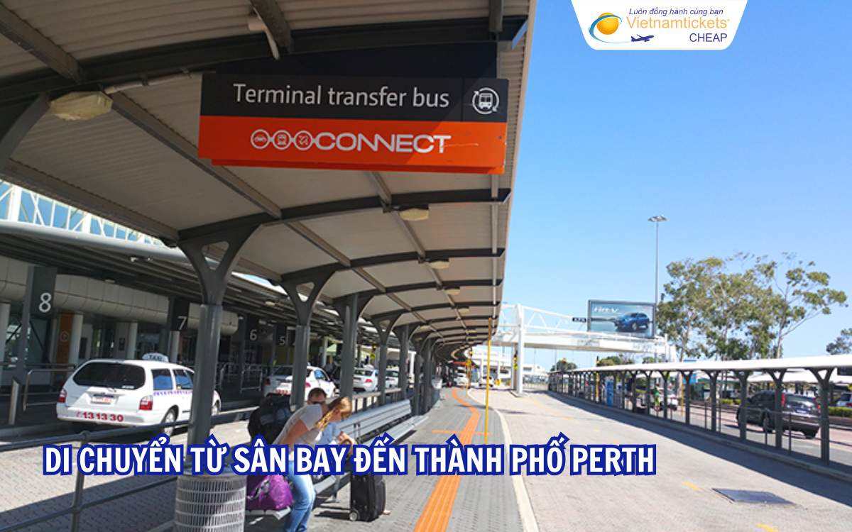 Di chuyển từ sân bay đến thành phố Perth