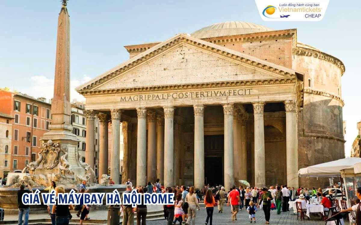 Giá vé máy bay Hà Nội Rome