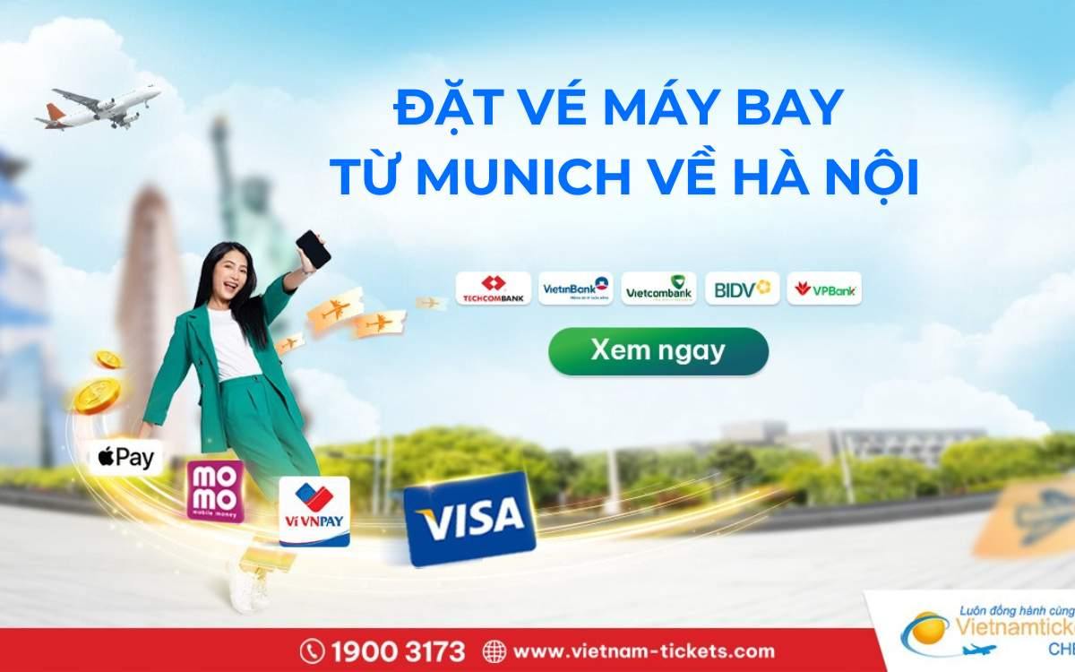 Địa chỉ đặt vé máy bay từ  Munich đi Hà Nội uy tín