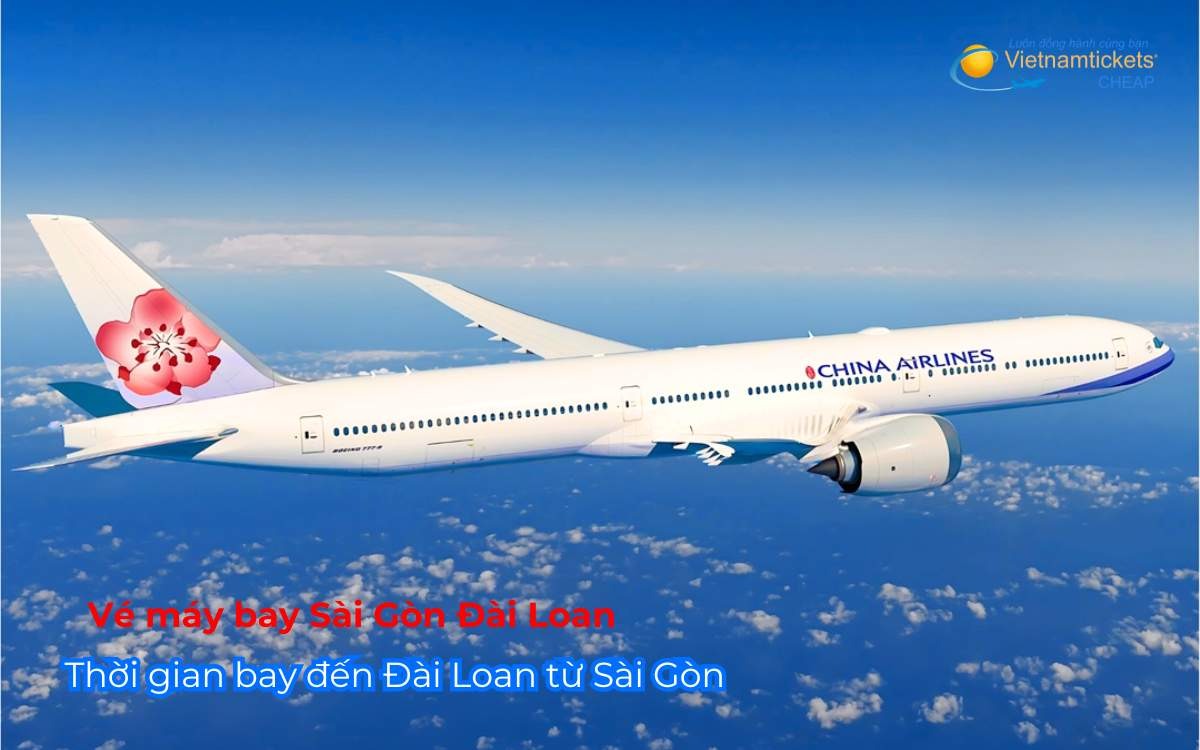  Thời gian bay đến Đài Loan từ Sài Gòn