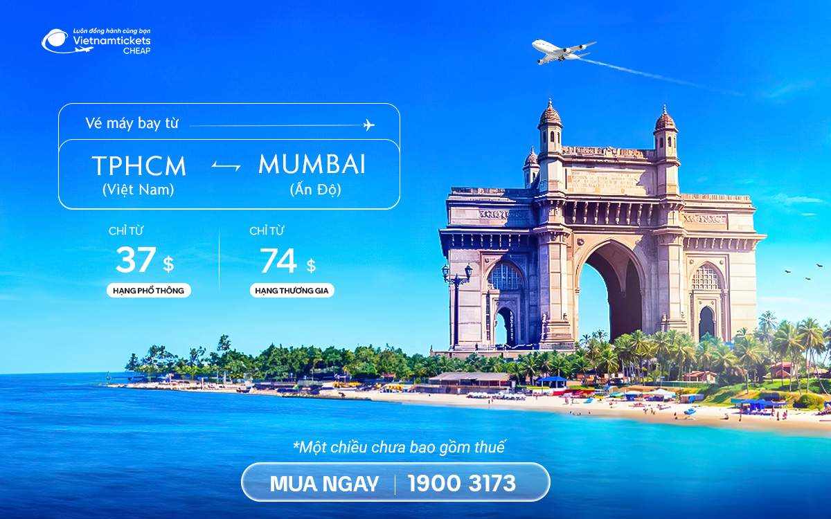 Vé Máy Bay TPHCM Mumbai