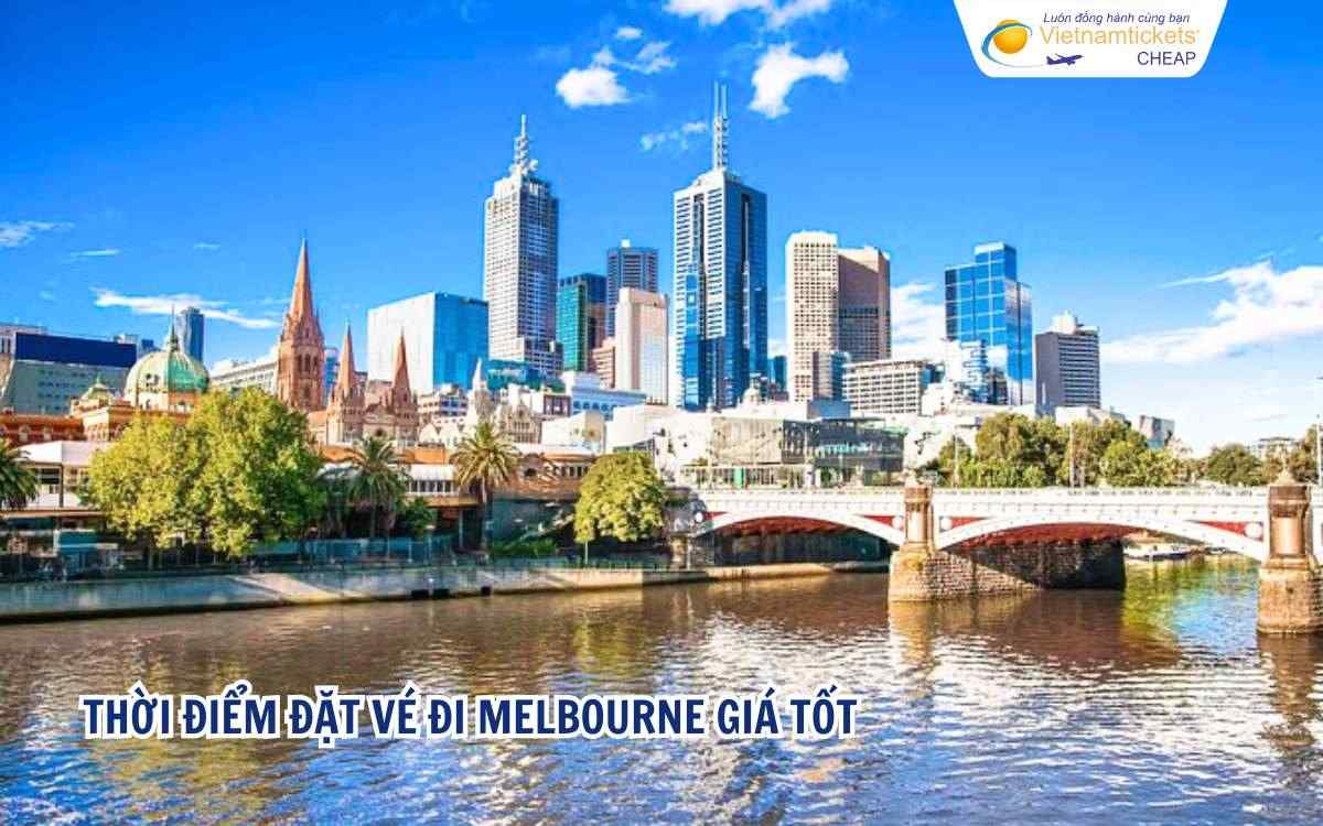 Thời điểm đặt vé đi Melbourne giá rẻ