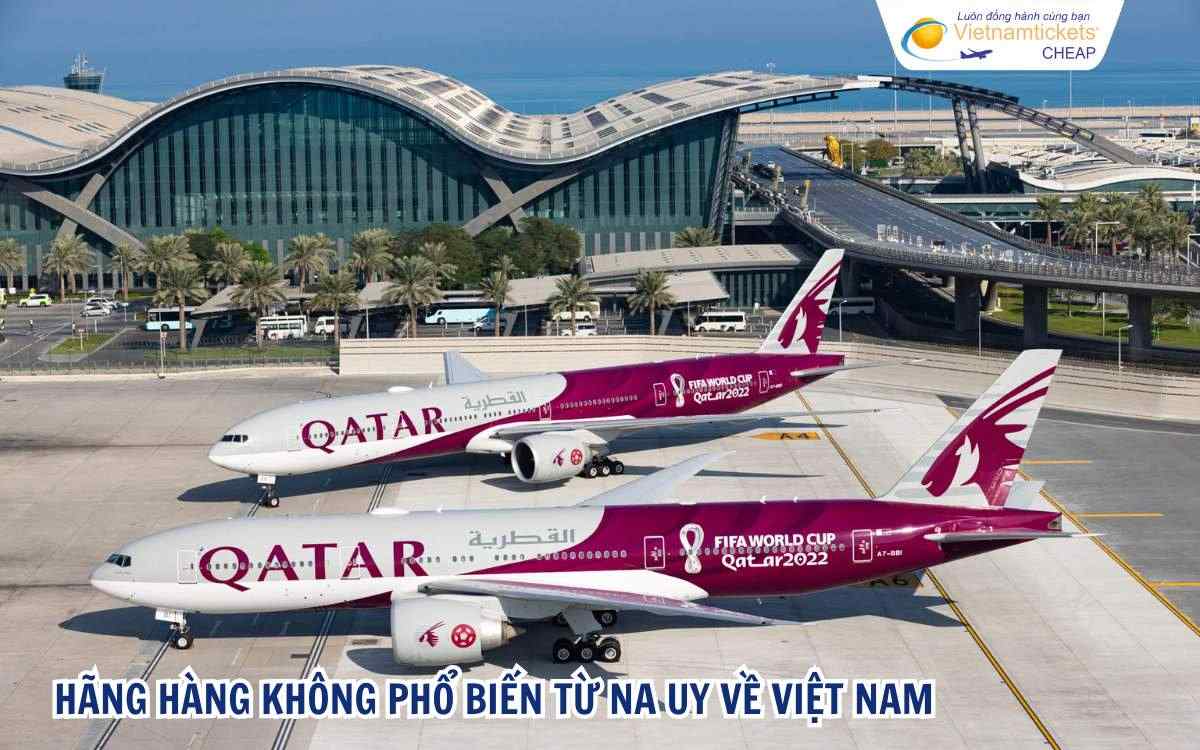 hãng hàng không phổ biến từ Na Uy về Việt Nam