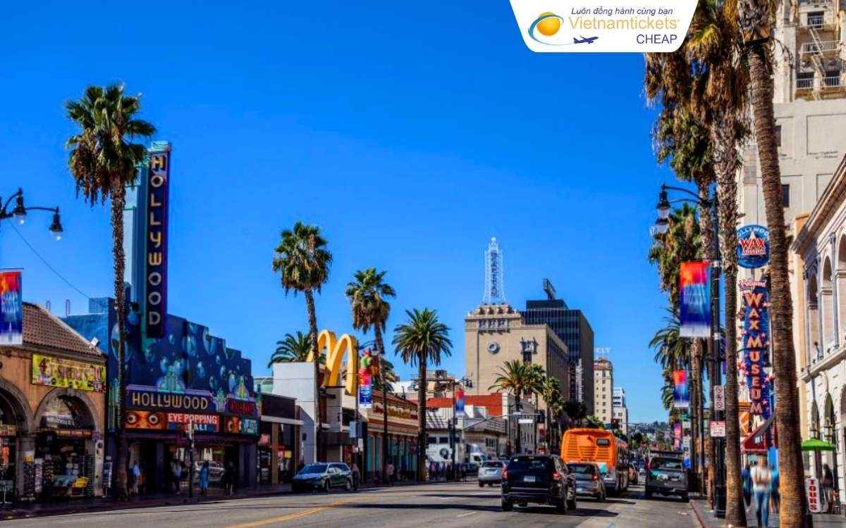 Thời gian bay đến California