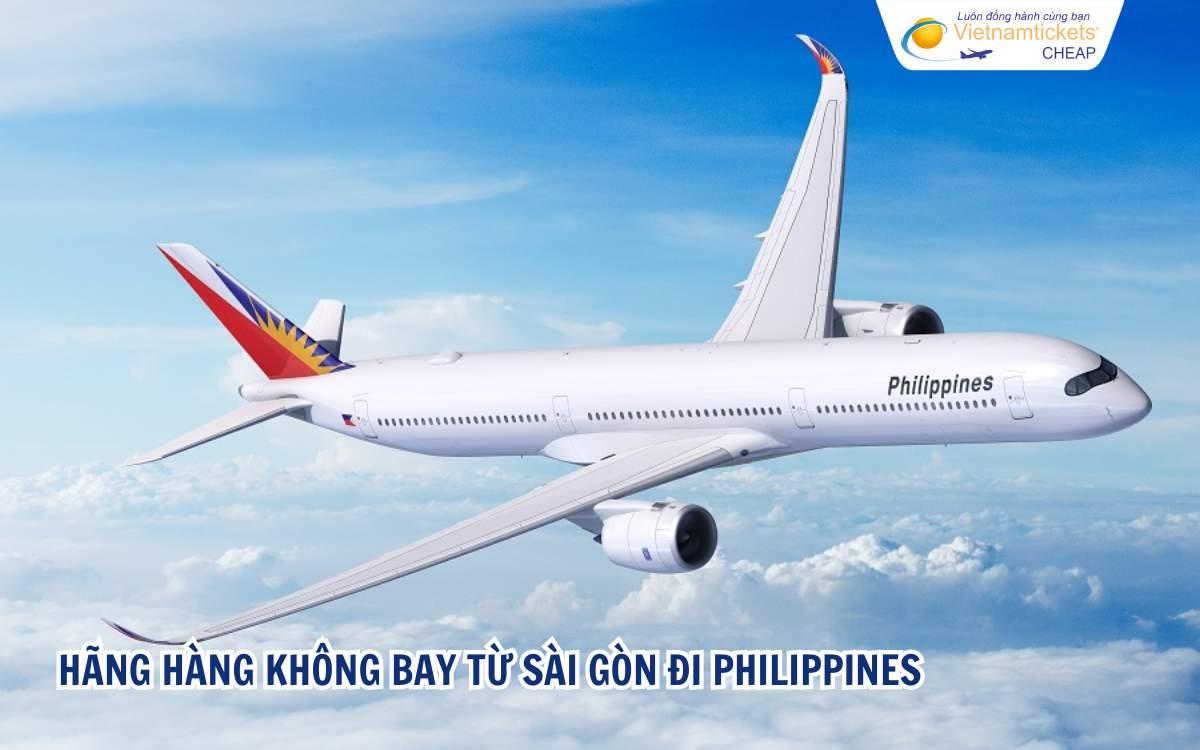 H&atilde;ng h&agrave;ng kh&ocirc;ng bay từ S&agrave;i G&ograve;n đi Philippines