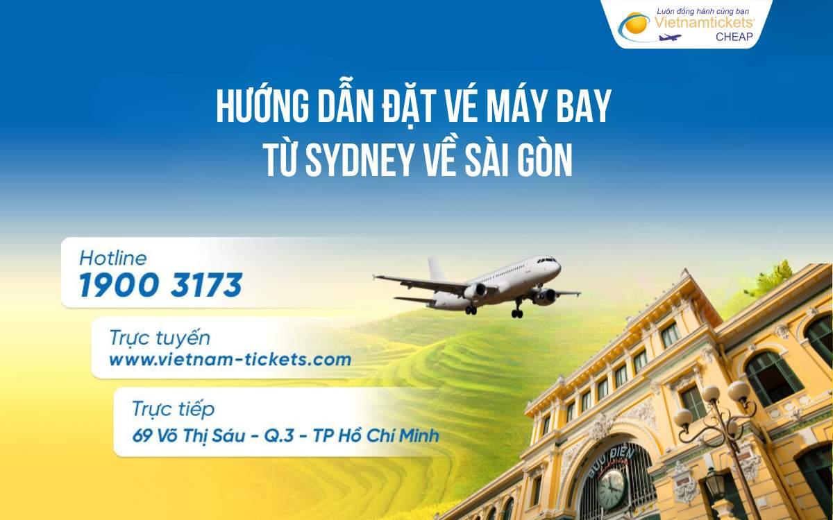Hướng dẫn đặt vé máy bay về Sài Gòn