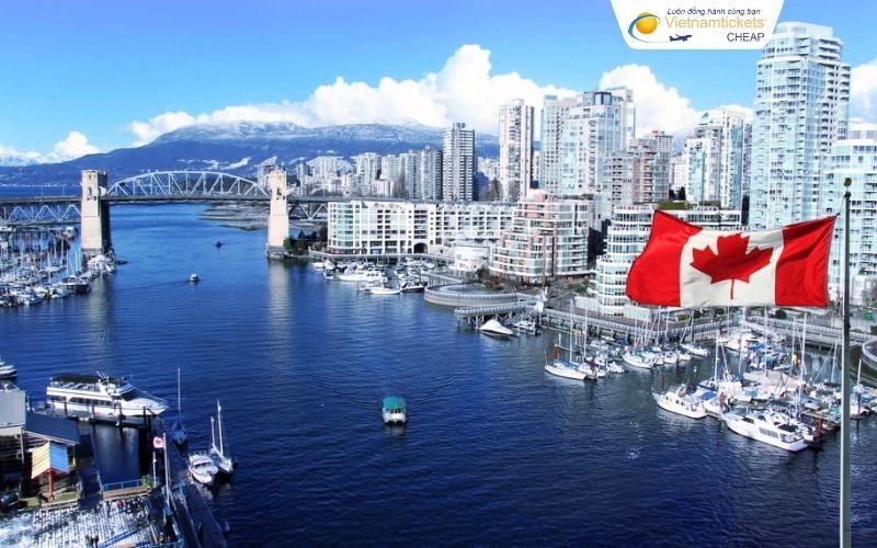 Thời gian bay đến Canada