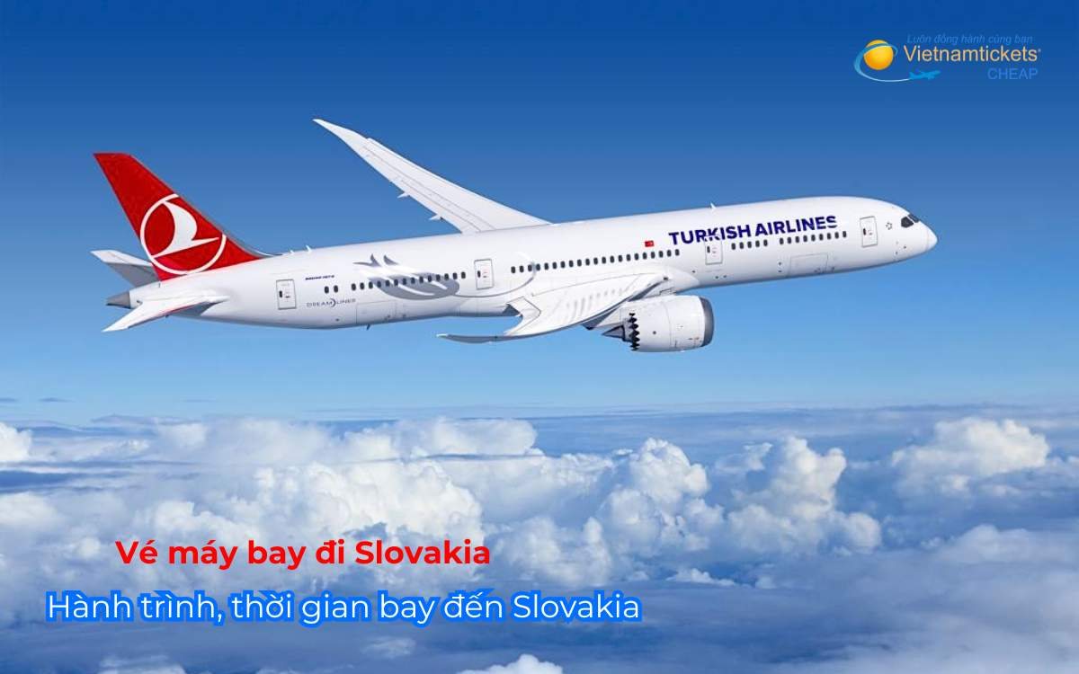 Hành trình, thời gian bay đến Slovakia