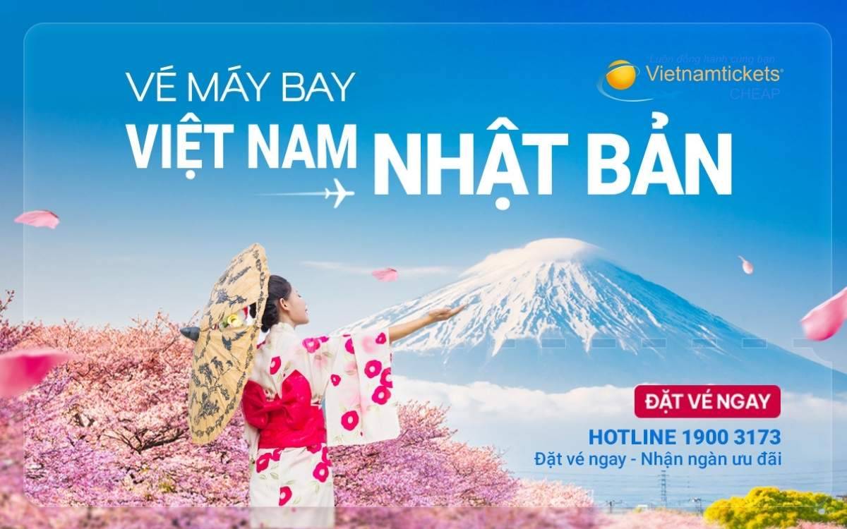 Vé máy bay Việt Nam Nhật Bản