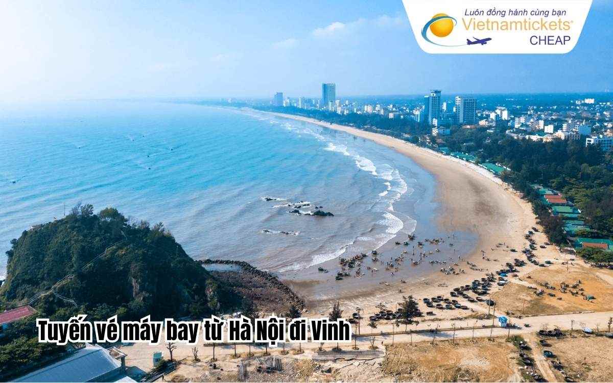 Tuyến vé máy bay từ Hà Nội đi Vinh