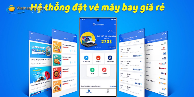 App đặt vé quốc tế Vietnam Booking