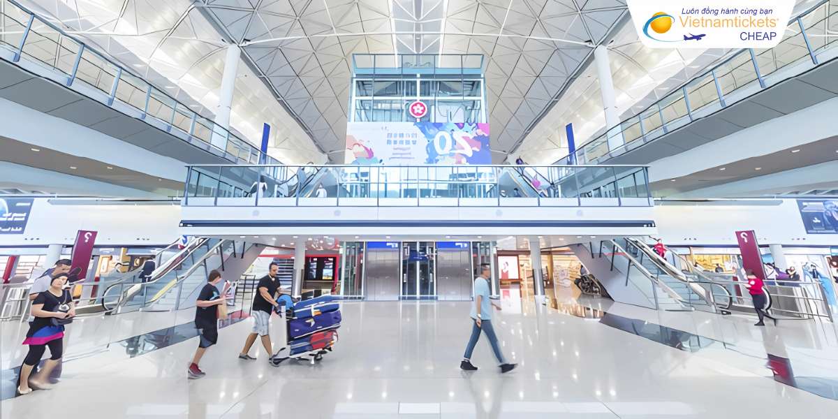 Nối chuyến từ sân bay Hongkong về Việt Nam