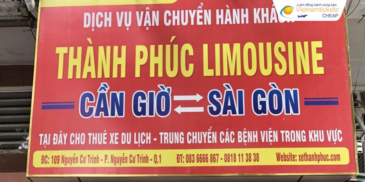 Đi xe khách Thành Phúc tới Cần Giờ