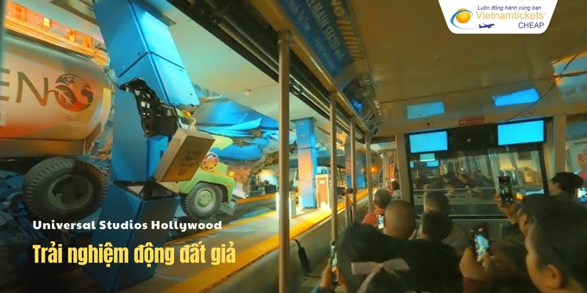 trải nghiệm động đất giả Universal