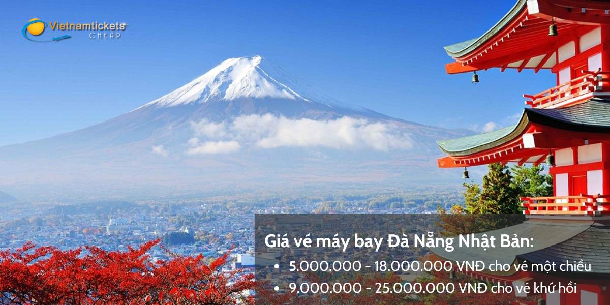 Giá vé máy bay Đà Nẵng Nhật Bản