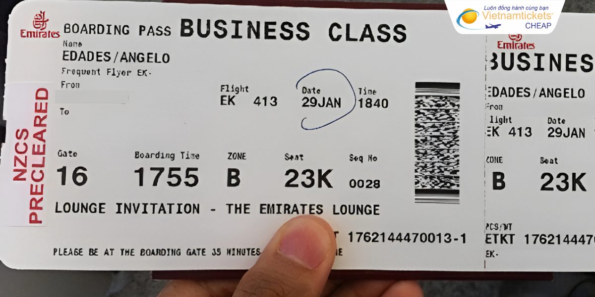 Giá vé đi Úc Emirates