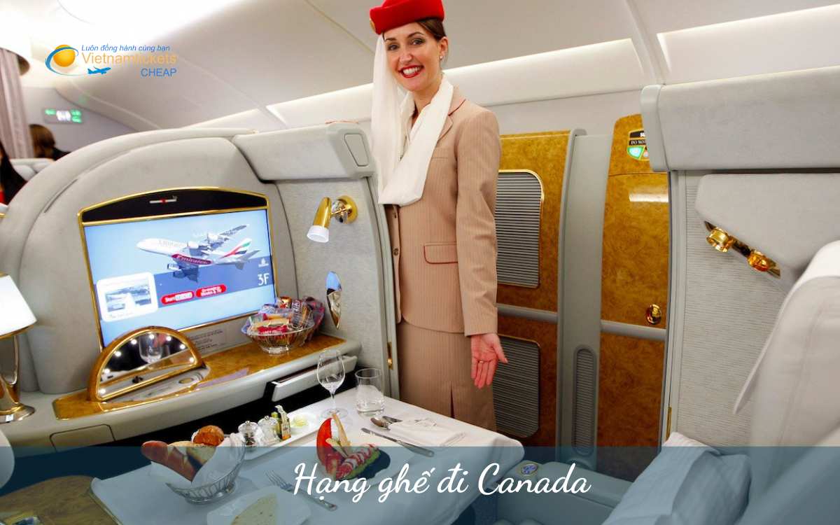 Hạng ghế đi Canada