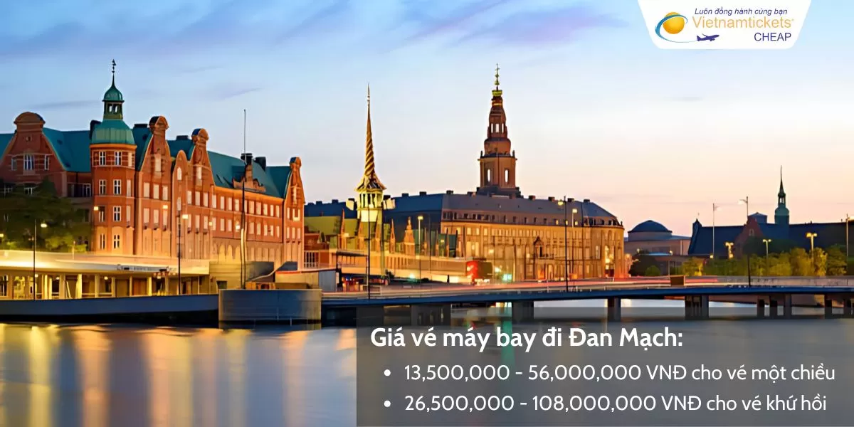 Giá vé máy bay đi Đan Mạch