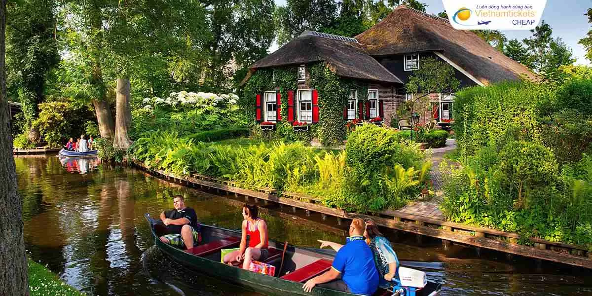 Làng Giethoorn ở Hà Lan