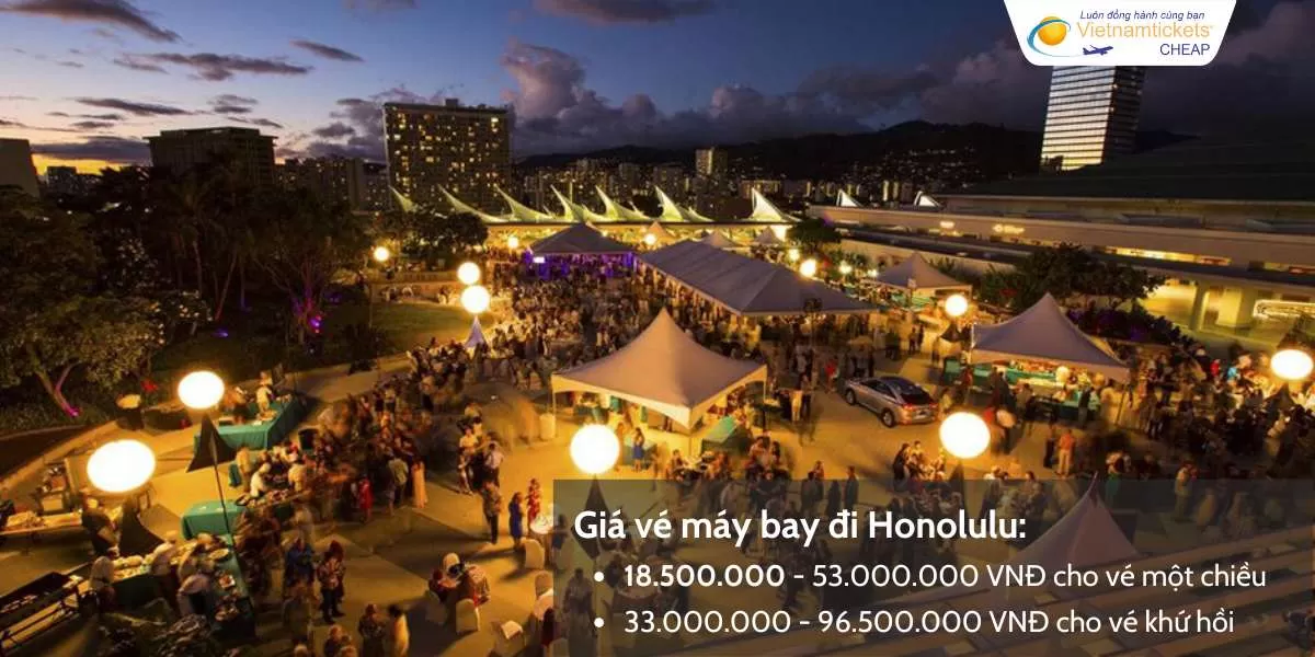 Giá vé máy bay đi Honolulu