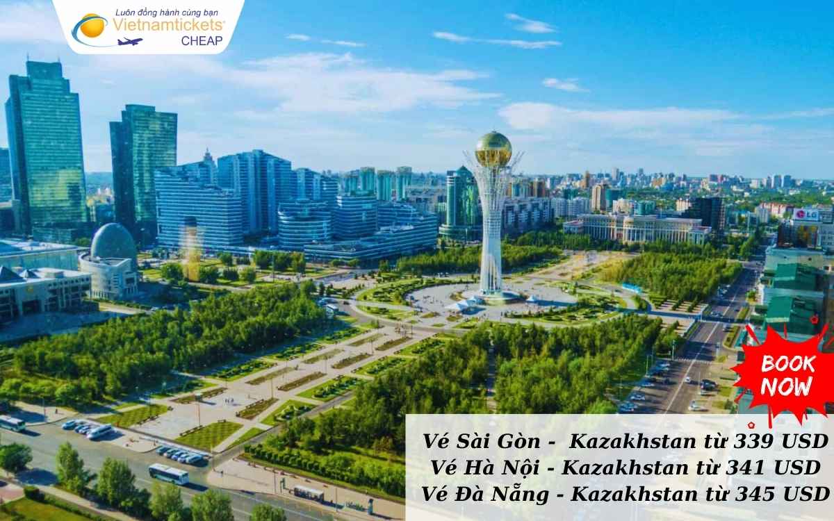 Giá vé máy bay đi Kazakhstan