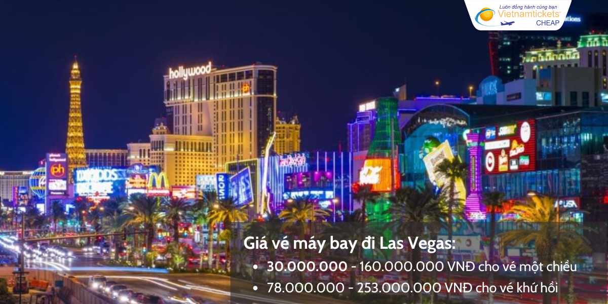 Giá vé máy bay đi Las Vegas