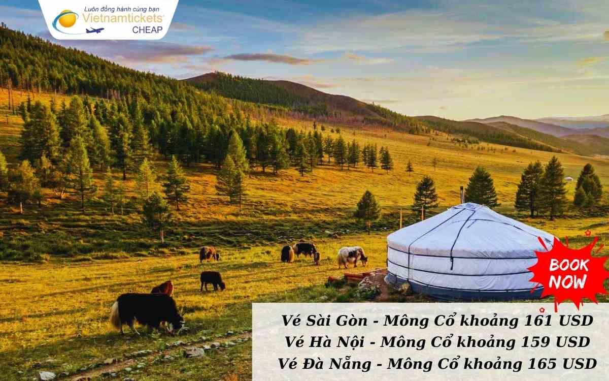 Giá vé máy bay đi Mông Cổ