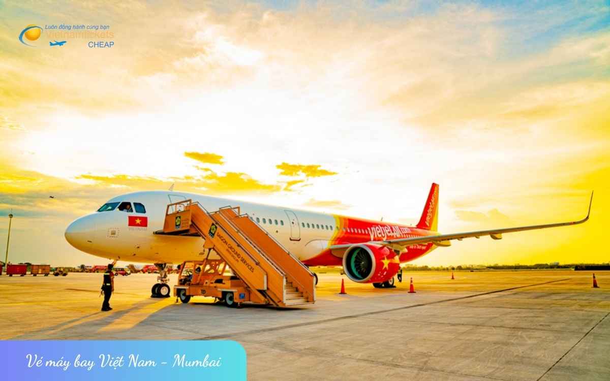 vé máy bay đi Mumbai Vietjet