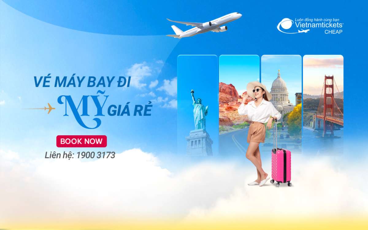 vé máy bay đi Mỹ