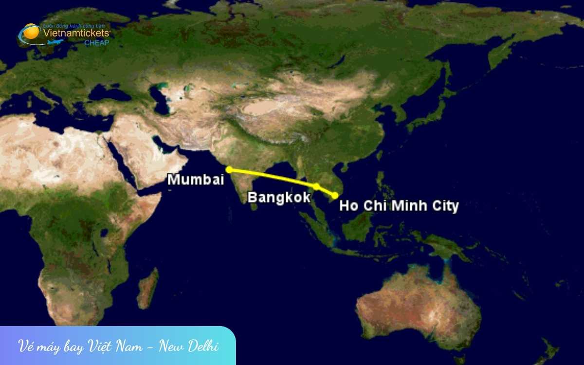 Đường bay Việt Nam New Delhi