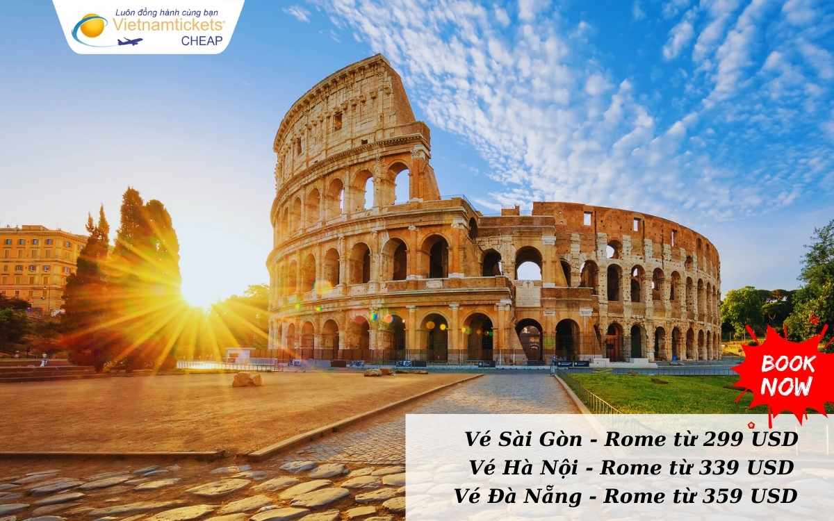 Giá vé máy bay đi Rome