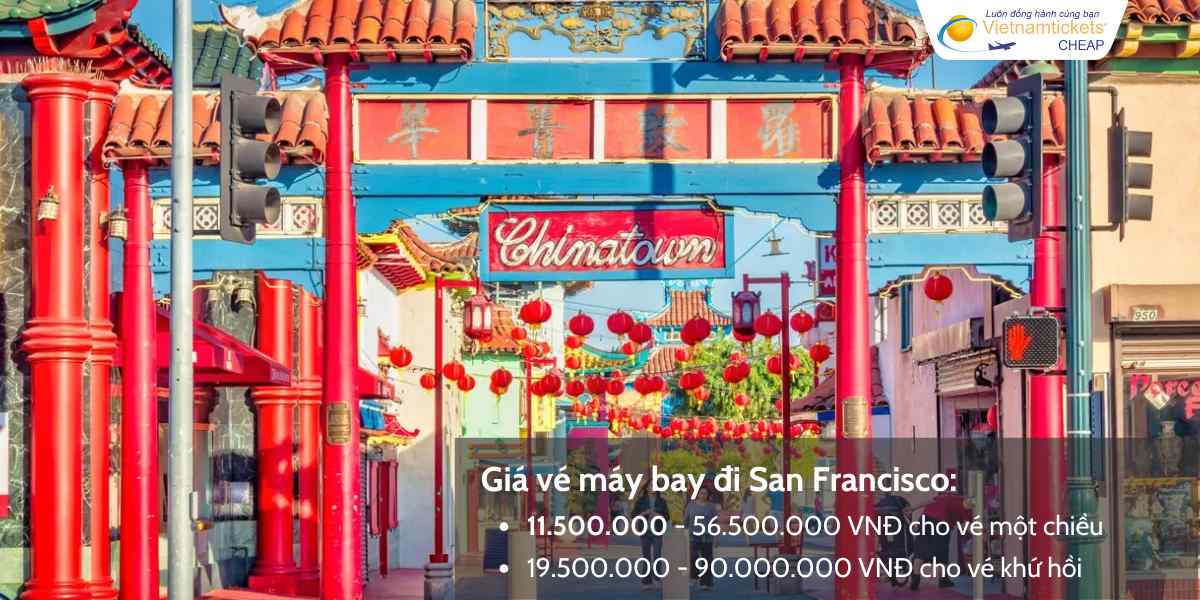 Giá vé máy bay đi San Francisco