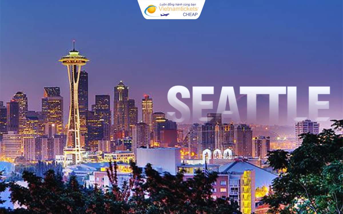 Tháp Space Needle địa điểm du lịch Seattle