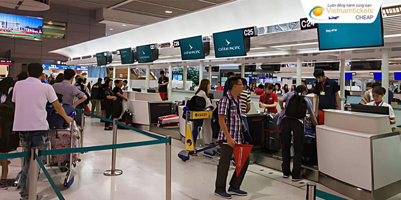 check in vé đi úc cathay pacific tại sân bay