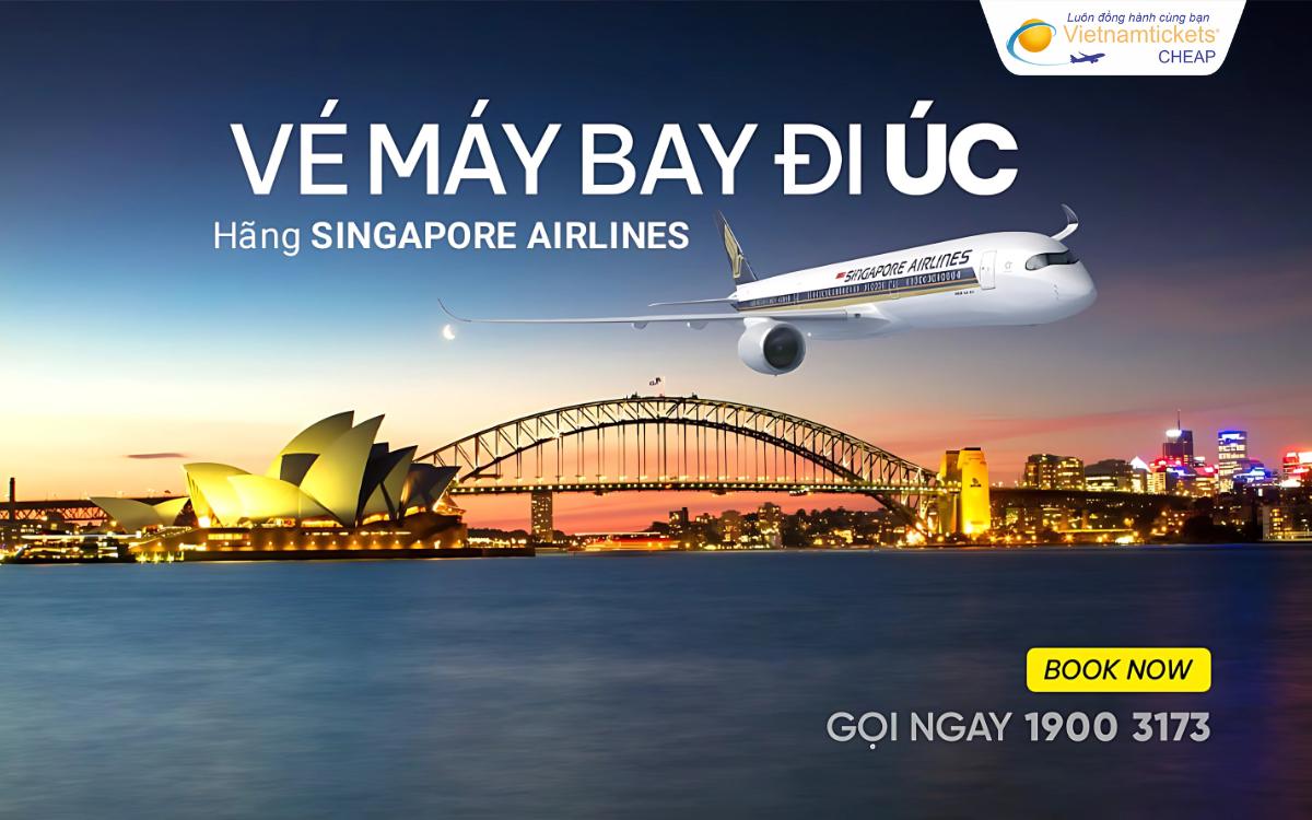 Đi Úc hãng Singapore Airlines