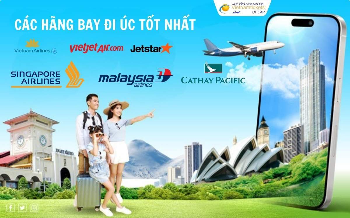 Các hãng bay đi Úc tốt nhất