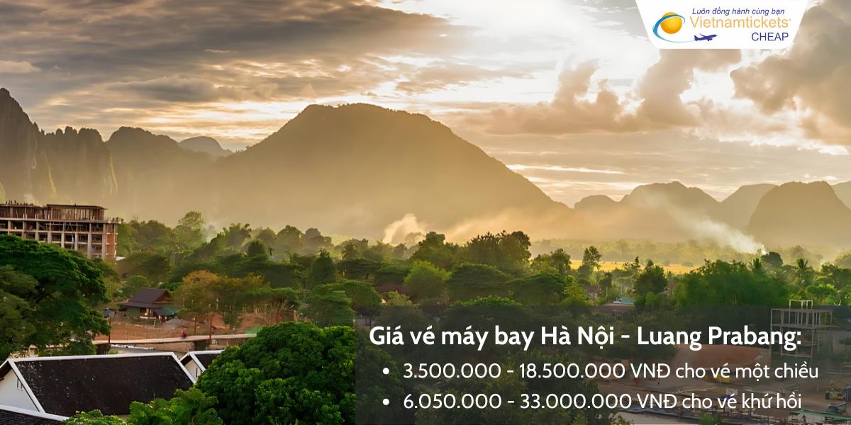 Giá vé máy bay Hà Nội Luang Prabang