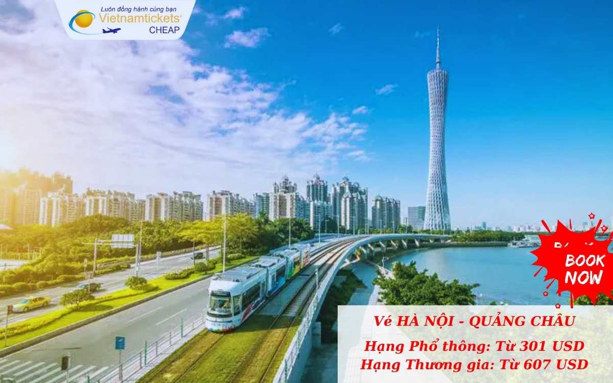 Giá vé máy bay Hà Nội Quảng Châu