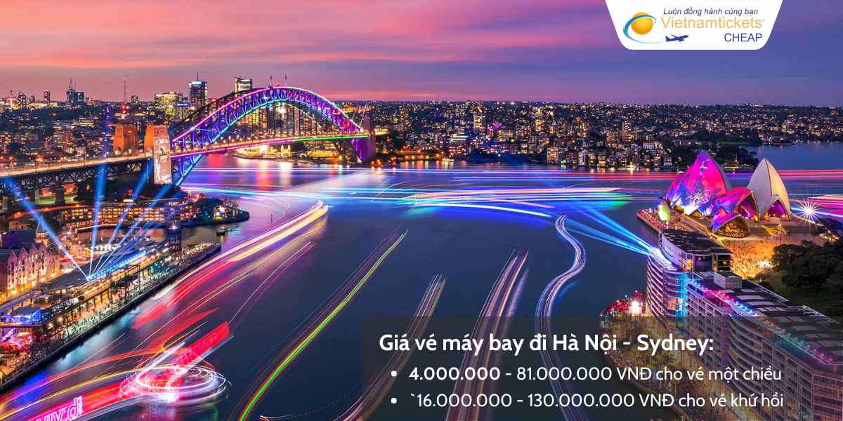 Giá vé máy bay Hà Nội Sydney